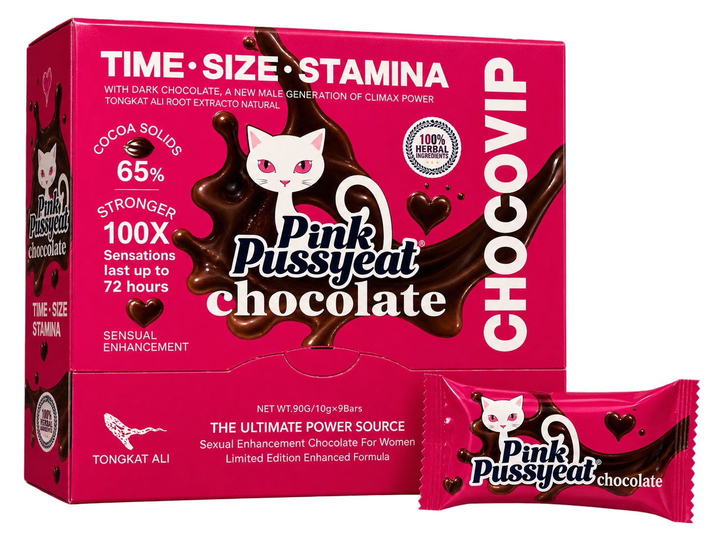 Chocolate pink pussy cat 48 pz
