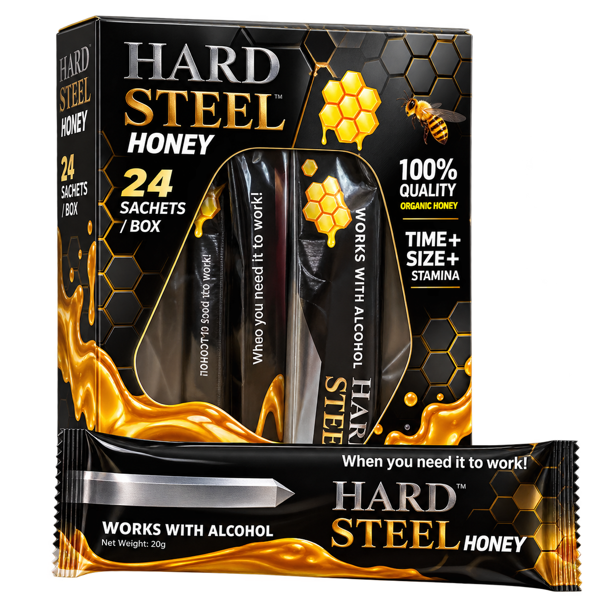 Hard steel 24 sobres 20g