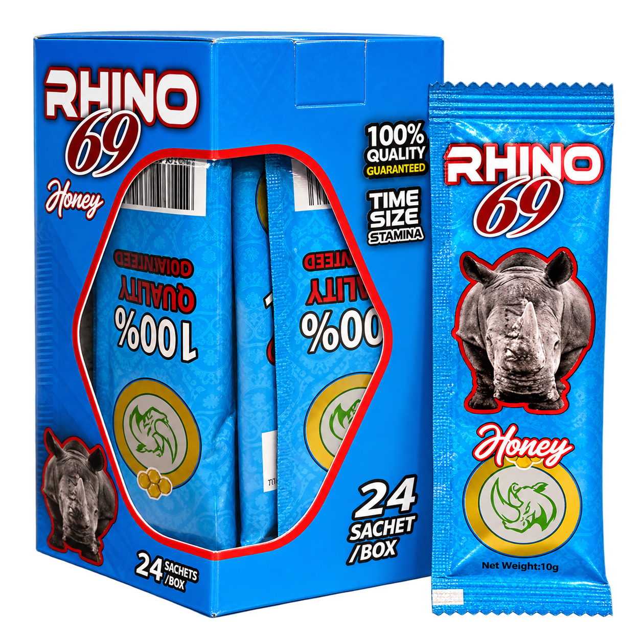 Rhino 69 color azul 24 sobres 20g