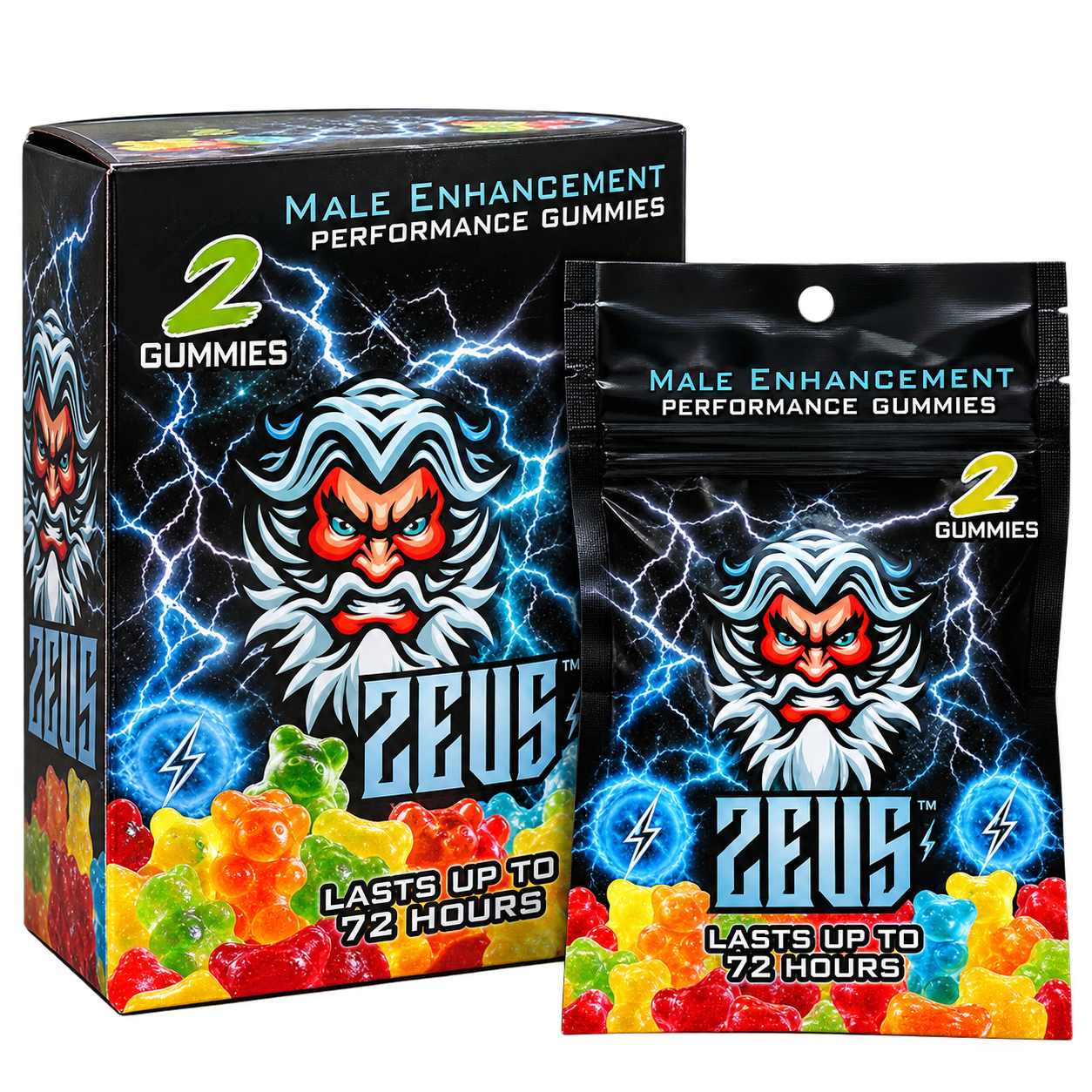 Gomitas zeus 24 sobres de 3 gomitas